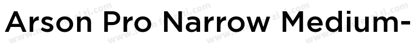 Arson Pro Narrow Medium字体转换